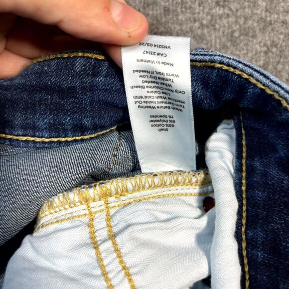 Talbots Womens Jeans Blue Size 14P Modern Ankle Jean High Rise Preppy Mom - Picture 7 of 10